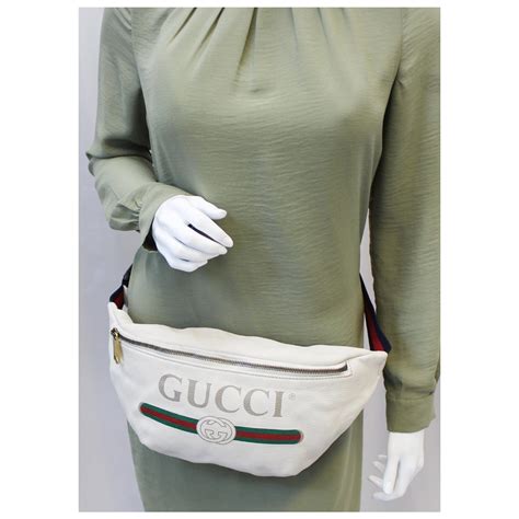 white gucci bumbag